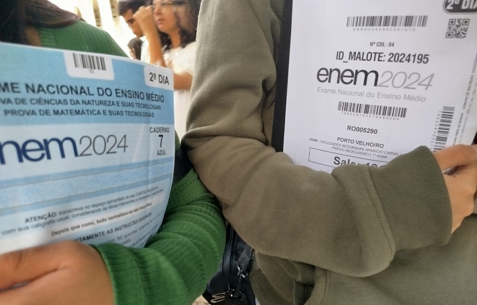 Enem 2024， 2ºdia — Foto: Mateus Santos/g1