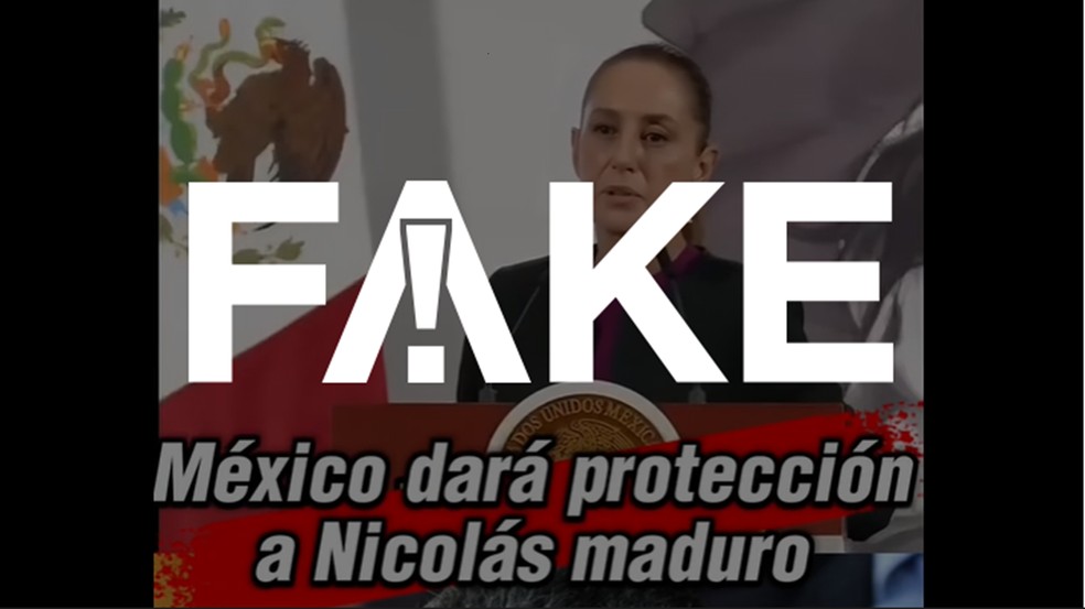 Claudia Sheinbaum não anunciou que garantirá proteção a Nicolás Maduro — Foto: g1