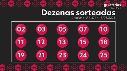 Confira o resultado do sorteio da Lotofácil.