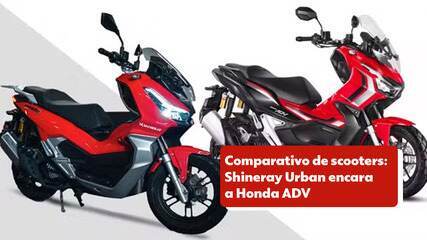 Comparativo de scooters: Shineray Urban encara a Honda ADV