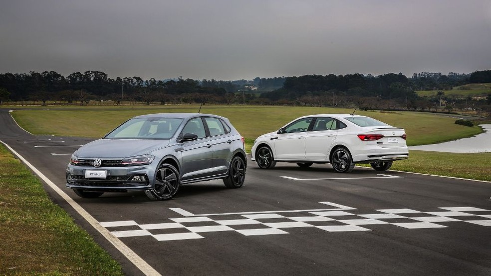 VW Polo GTS e Virtus GTS — Foto: divulgação/Volkswagen