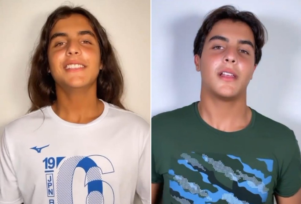 Primogênito da cantora apareceu nas redes sociais de cabelo cortado nesta quarta-feira (1º) — Foto: Redes sociais