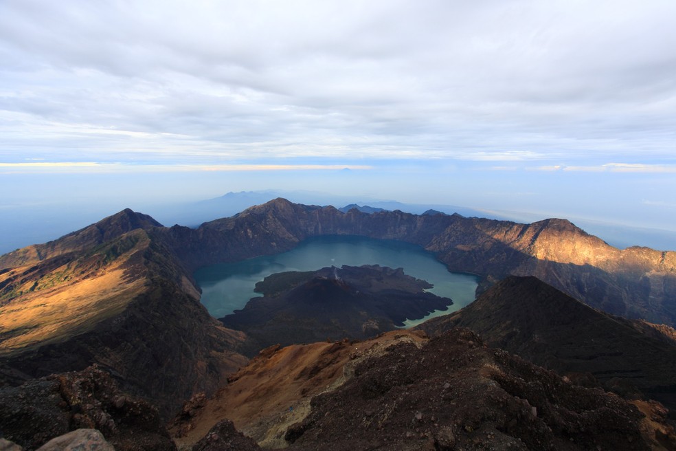 Monte Rinjani， na Indonésia， em foto de dezembro de 2014 — Foto: Skyseeker/Flickr/Creative Commons
