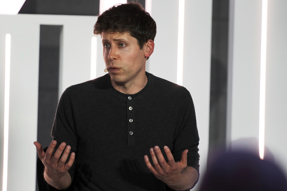 Sam Altman， CEO da OpenAI， em foto de junho de 2023 — Foto: AP Photo/Jon Gambrell